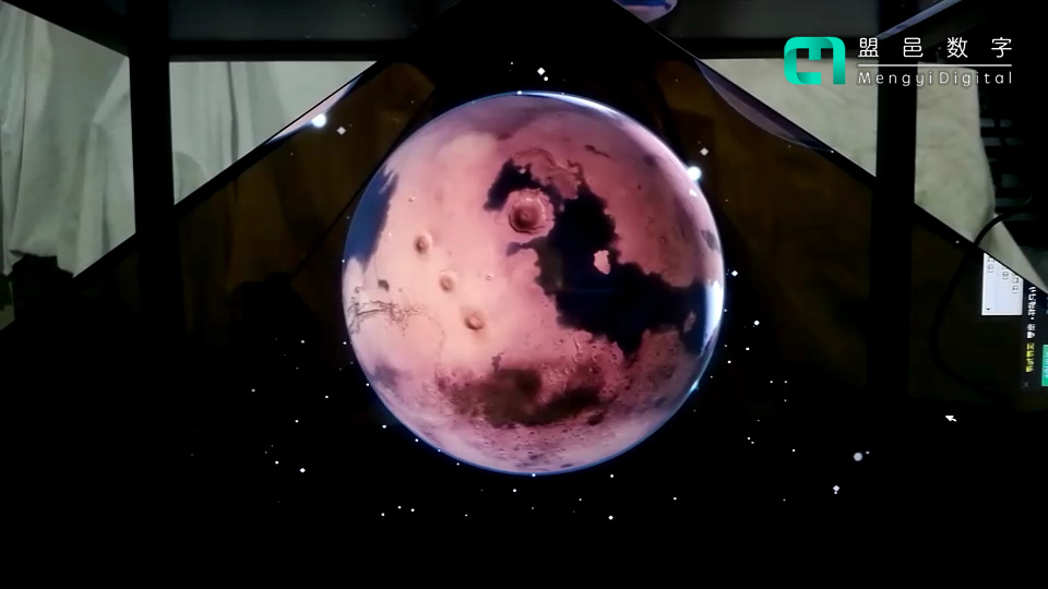 重慶來福士展廳 機(jī)械互動(dòng)全息投影