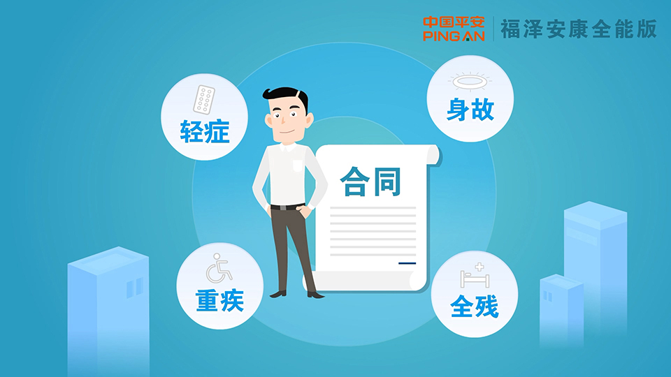 平安保險 平安福澤安康全能版保險產(chǎn)品計劃二維動畫