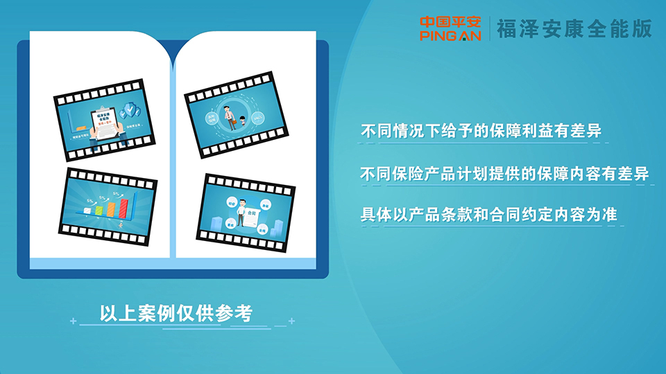 平安保險 平安福澤安康全能版保險產(chǎn)品計劃二維動畫