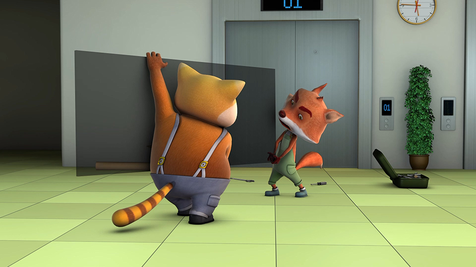 森尼電梯 三維角色動(dòng)畫