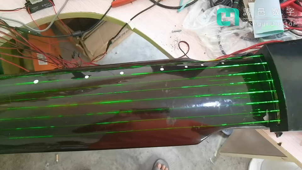 寶山民藝博覽館 亞太廳激光虛擬古琴古箏音樂(lè)亭