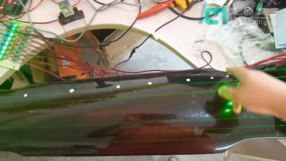 寶山民藝博覽館 亞太廳激光虛擬古琴古箏音樂(lè)亭